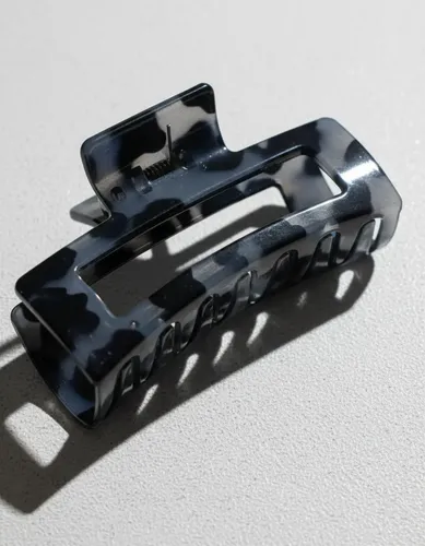 Broche Pinza Para Pelo Grande Rectangular Carey X 12 Tomas