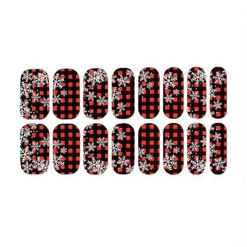 Diseño Luminoso De Navidad Calcomanías Para Uñas Ideal Para