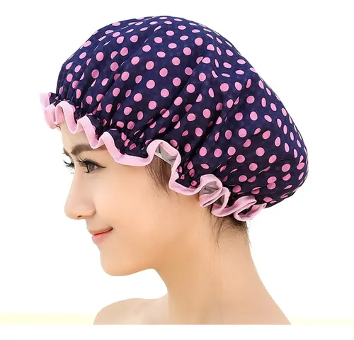 Toalla Femenina Con Gorros De Ducha Coloridos Para Baño Adul