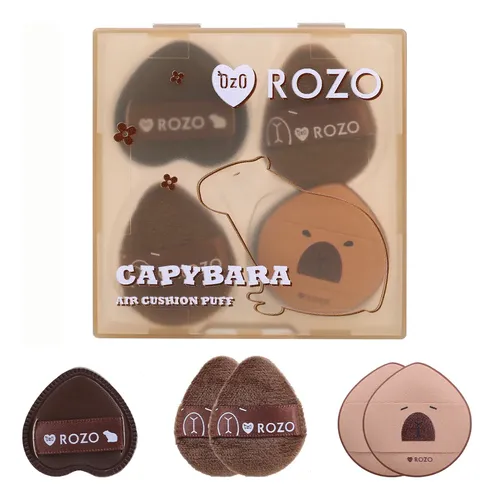 J Herramientas Maquillaje Seco Húmedo Capybara Mini Soft