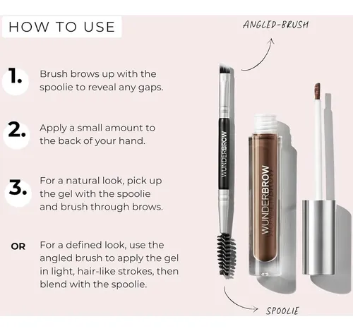 Gel Para Cejas Wunderbrow Castaño Impermeable 40g