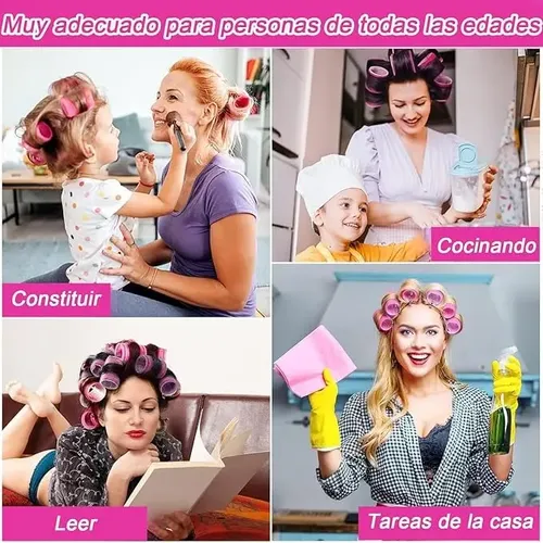 Tubos Plásticos Para Cabello Autoadhesibles De 31 Unidades