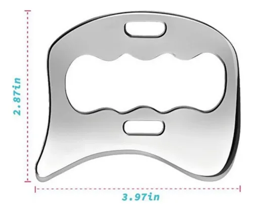 Herramienta Raspadora Muscular Gua Sha De Acero Inoxidable 2