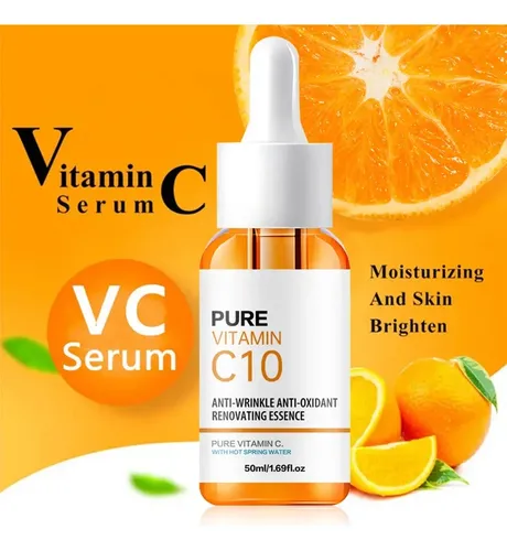 Esencia Facial De Vitamina C, Ácido Hialurónico, Suero Ilumi