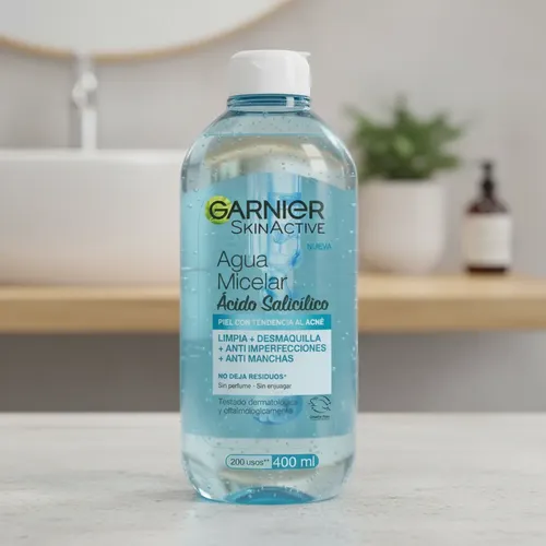 Agua Micelar Garnier Skin Active Acido Salicílico 400 Ml