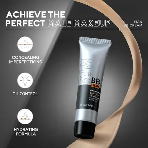 Bb Cream Hombres Akary Spf15 Pa++ 1.4oz Natural