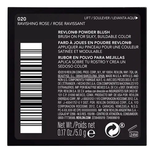 Revlon Colorete Powder Blush 20 Ravishing Rose 9g