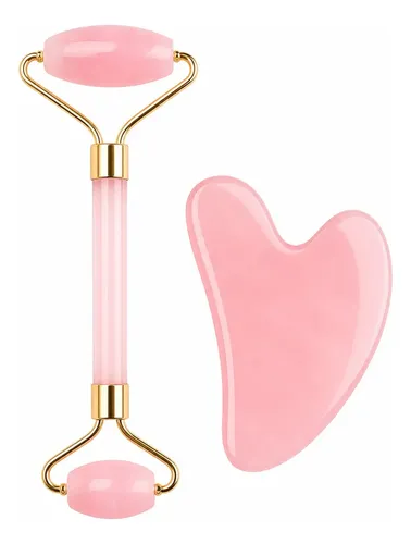 Juego 1 Pieza Rodillo Y Gua Sha Masaje Facial Multicolor