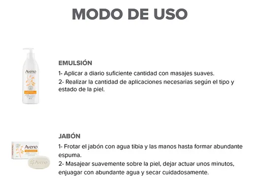 Aveno Set Hidratacion Facial Corporal Emulsion 400ml + Jabon