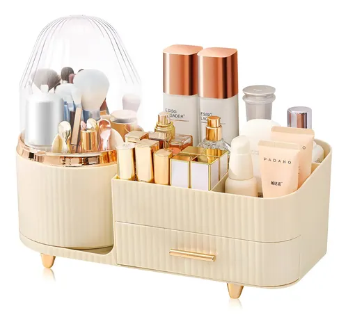 Organizador Maquillaje Porta Cosmetico Giratorio Escritorio