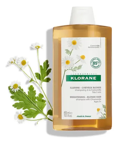 Shampoo Klorane Manzanilla en frasco de 400mL por 1 unidad