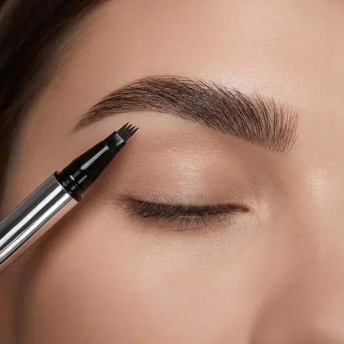 Lápiz De Cejas Microfilling Para Microblading Marrón