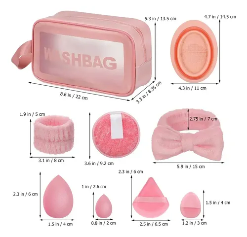* Set De Esponjas De Maquillaje Bonitas, Suaves Y C1