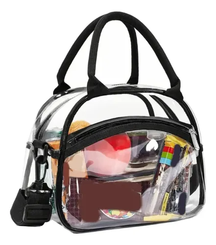 Neceser Transparente Simple – Negro