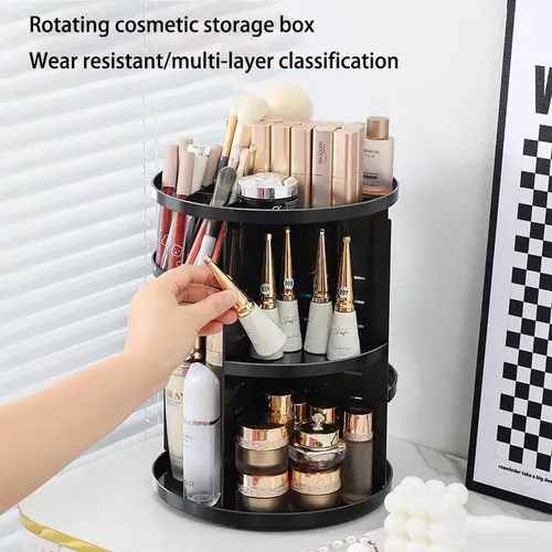 Organizador De Maquillaje/escritorio Giratorio Estantes Reg