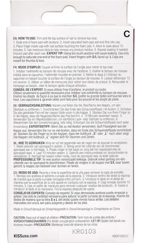 Kiss Removedor De Uñas Artificiales Profesional