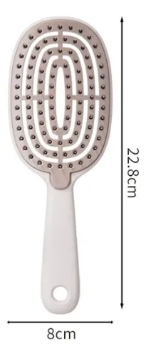 //wide And Curved Detangling Brush With Ventilation Design//