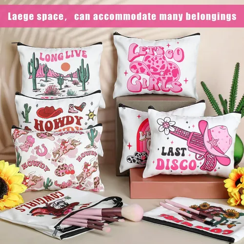 Bolsa De Maquillaje Reginary Cowgirls Disco Western, 18 Unid