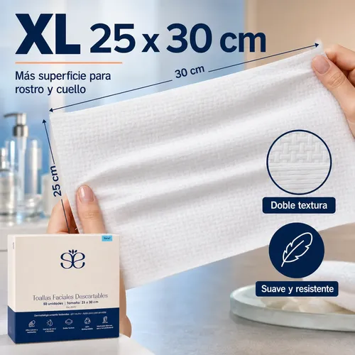 300 Toallitas Desmaquillantes Xl See Good 100%biodegradables