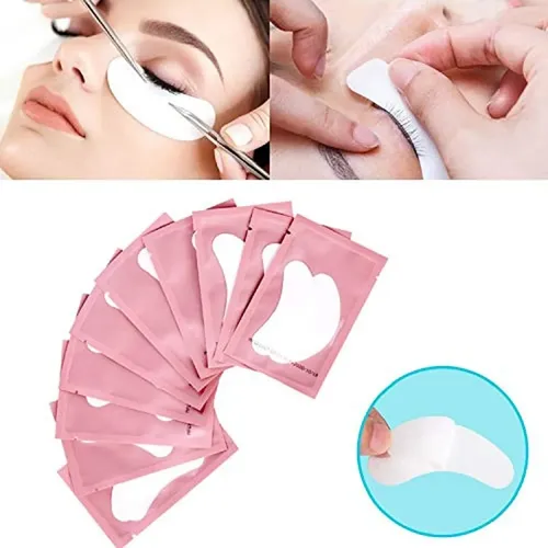 Set De 100 Pares De Almohadillas De Gel Para Extensiones De
