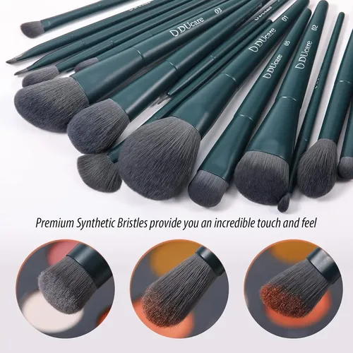 Juego De Brochas De Maquillaje Ducare De 17 Piezas Con Al… 17pcs