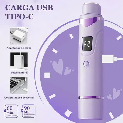 Y Depiladora Eléctrica 2 En 1 Inalámbrica For Mujer, Afeita