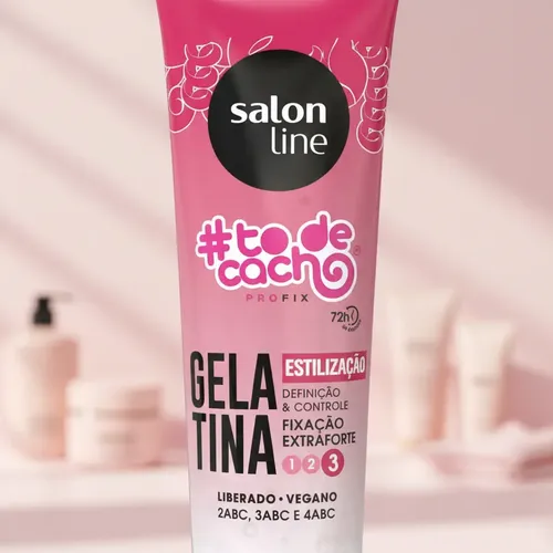 Salon Line Gelatina Fijación Extra Fuerte Gel Peinado 280gr
