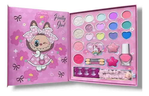 Paleta O Kit Estuche De Maquillaje Labubu Para Niña Spa