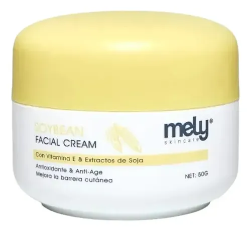 Crema Hidratante Facial Rostro Soja Dia Noche Antiage Mely Todo Tipo De Piel Día/noche