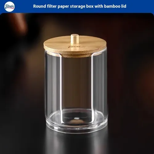 Organizador Porta Algodón Acrílico Y Madera Small