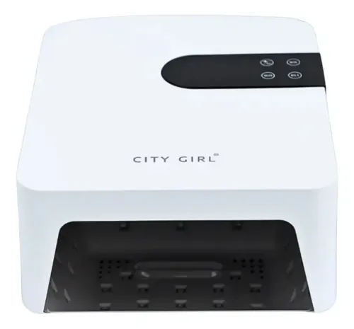 Cabina Uñas Lámpara Secado Rapido Uvled 72w City Girl Blanco