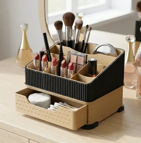 Organizador Maquillaje Multiuso Brochas Pinceles Cosmeticos