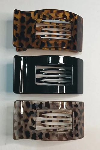 Set X3 Ganchos Carey Grandes Broches Para Pelo