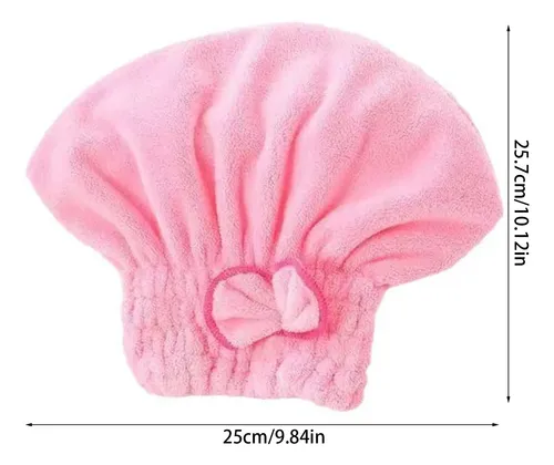 Super Absorbent Hair Towel Wrap, Drying Corals Purple 9ee201441-pl