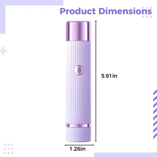 Depiladora Eléctrica For Mujer, Afeitadora De Doble Cabezal
