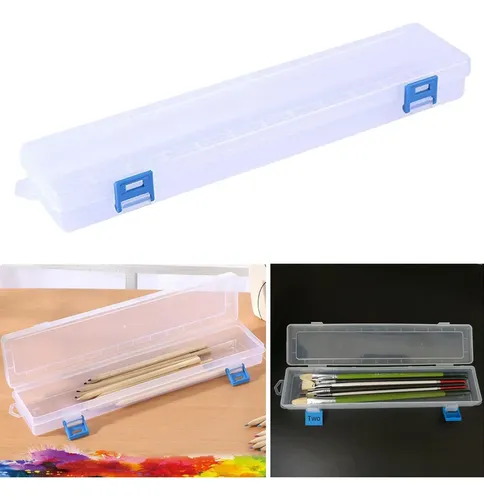 Cepillos De Pintura Caja De Almacenamiento Pluma De Acuarela