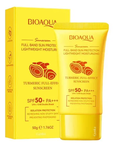 Protector Solar Multifunción Con Cúrcuma Spf50 50g Bioaqua