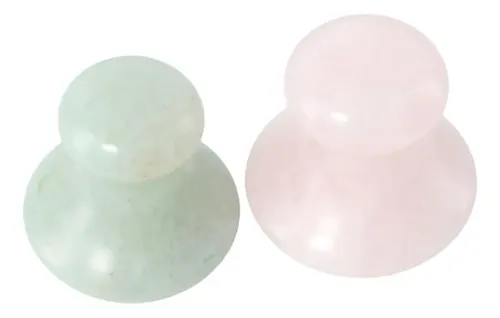 Set Gua Sha Y Rodillo Facial Jade Masajeador Rostro Cuello