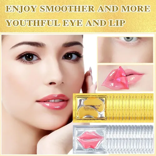 20 Mascarillas Parches Para Labios Colageno Y Ojeras Antiage