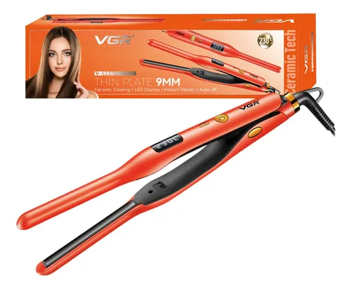 Planchita Mini Pelo Lacio Bucle Corto Vgr V-523 Cerámica Rojo