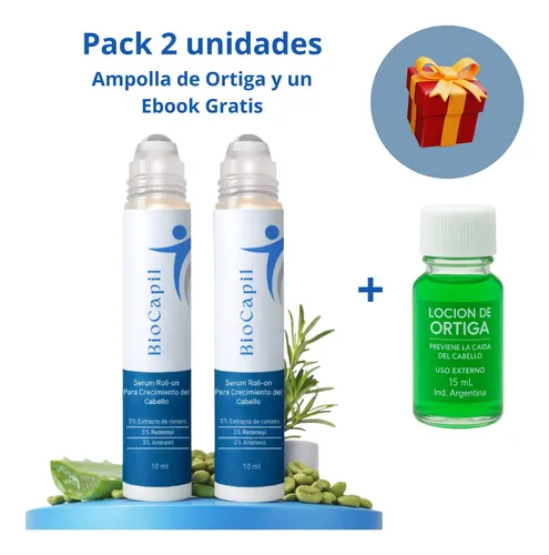 Biocapil Serum De Romero Roll-on Para Crecimiento Capilar2x1