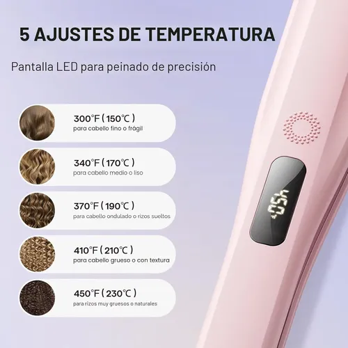Wavytalk Plancha De Pelo A Vapor, Reduce El Daño, Nutre El C