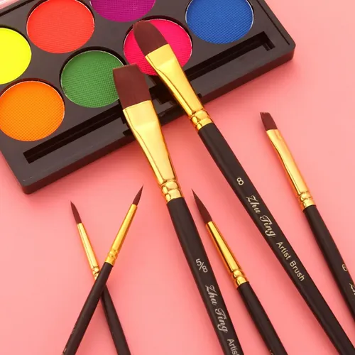 Kit De Maquillaje De Paleta De Pintura Con Pinceles De