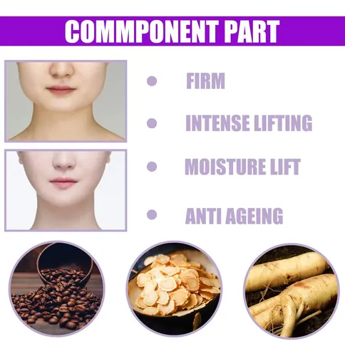 Crema Reafirmante Facial En Forma De V, 30 G, Hidratante Par