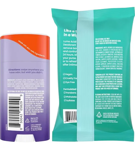 Desodorante Lume Barra Sólida Suave 74g Y Toallitas 15