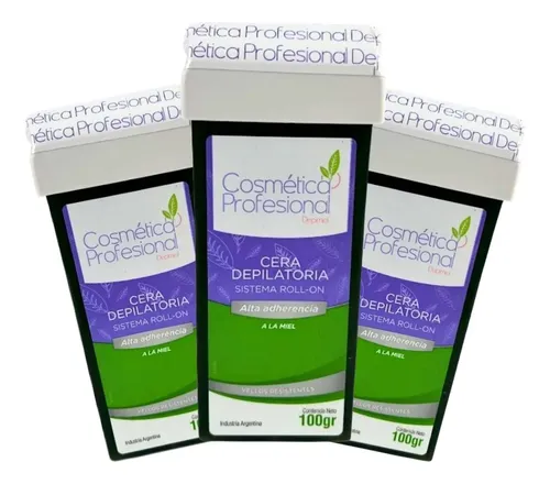 Kit X3 Ceras Roll On Alta Adherencia Cosmetica Profesional
