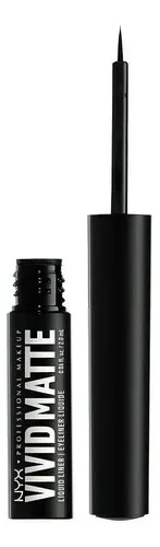 Nyx Delineador De Ojos Liquido Vivid Mate Black