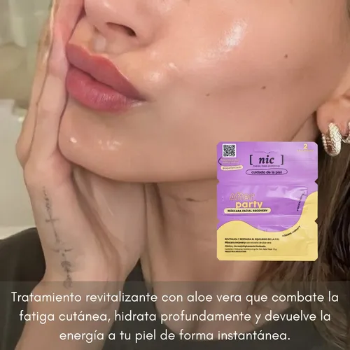 Kit X3 Mascara Facial Nic After Party Revitaliza Energizante
