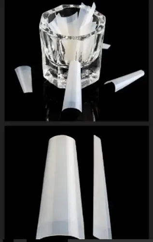 Tips Coffin Con Sonrisa Y Escalon X100 Ultra Fino Esculpidas Color Natural
