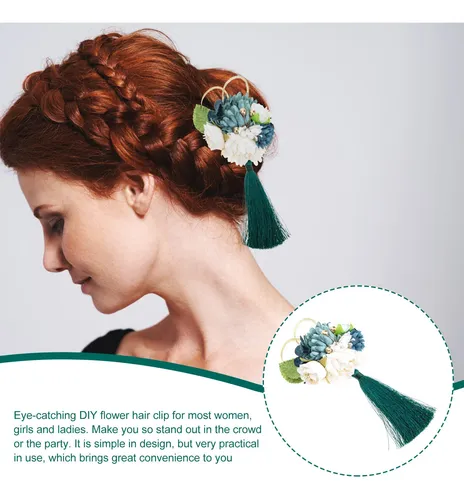 Pinza De Pelo Con Flor De Seda Falsa Estilo Japonés